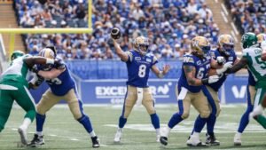 CFL: Blue Bombers bezoeken Elks in de strijd om de beste teams in het westen