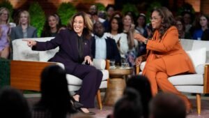 Kamala Harris zegt dat elke indringer in haar huis ‘wordt neergeschoten’