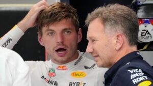 Max Verstappen, F1-ster, gestraft voor scheldwoorden